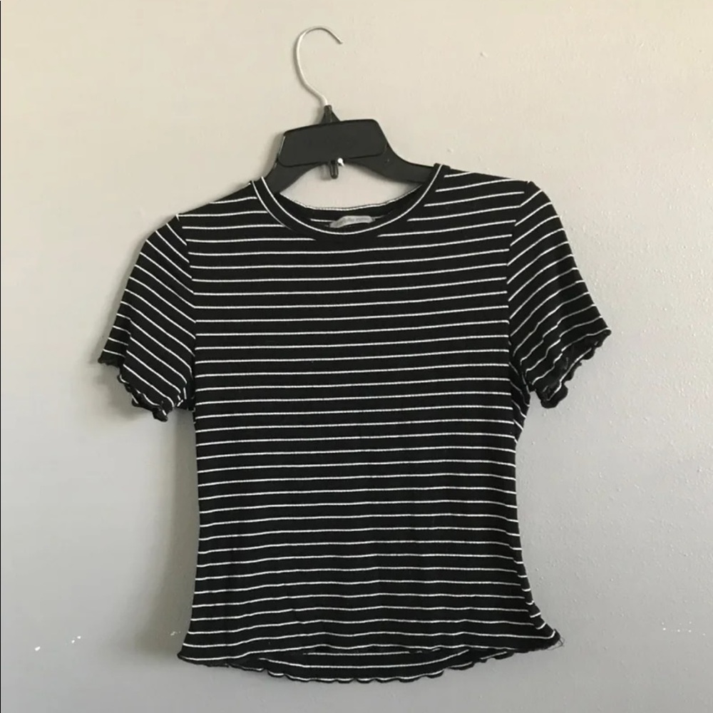 Charlotte Russe striped Crop Top
